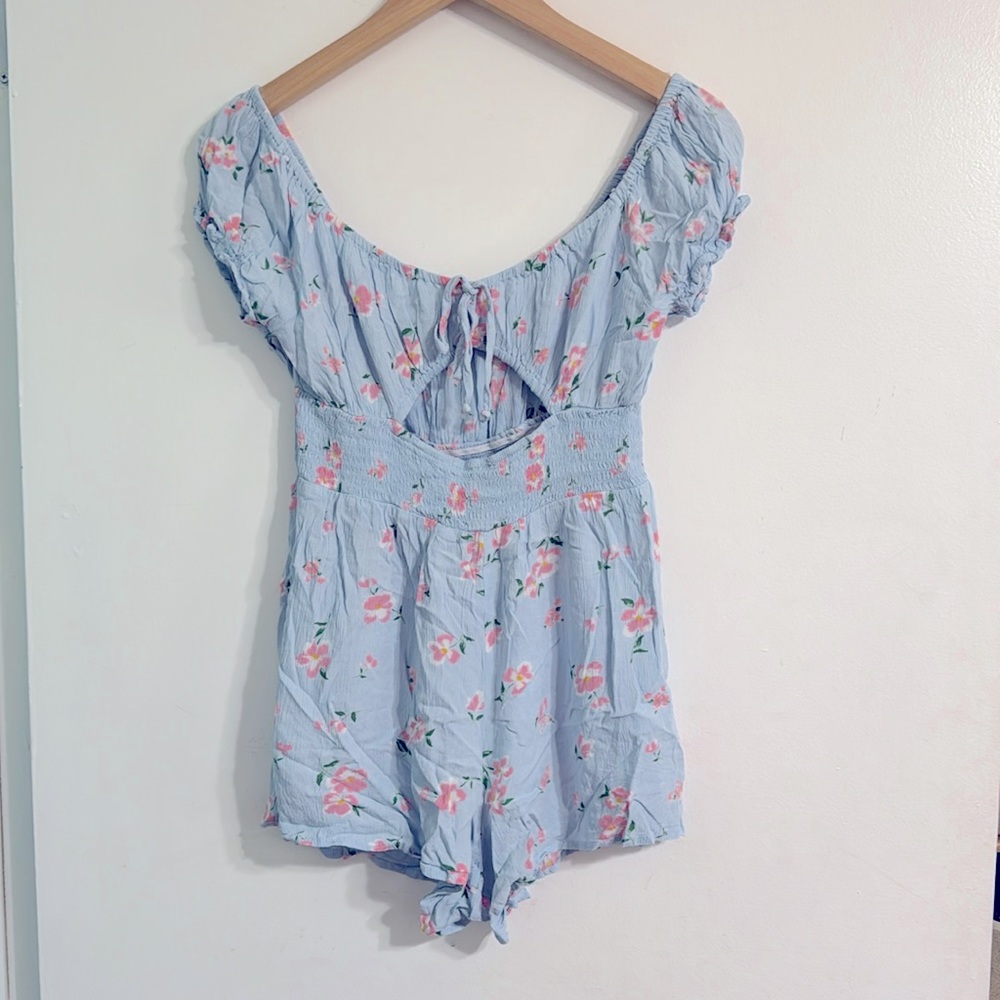 blue romper